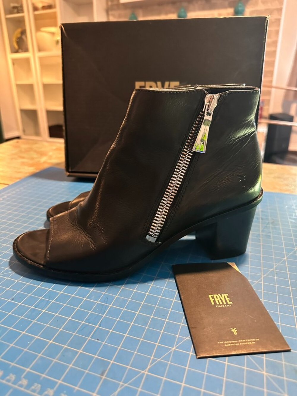 Frye Brielle zip peep bootie Size 11